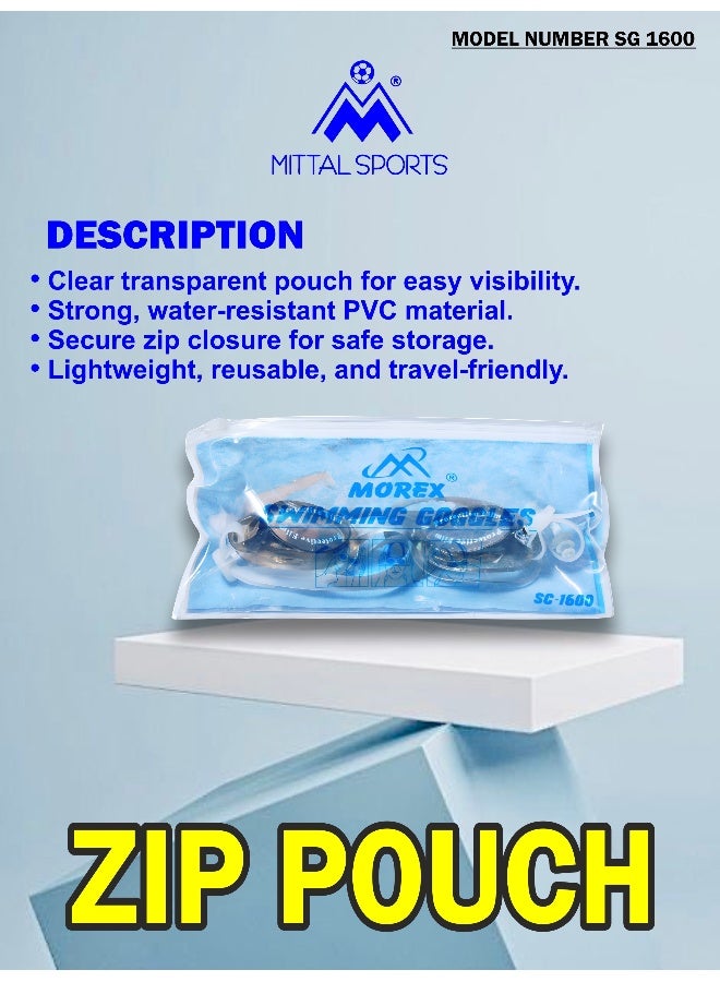 ELAN Morex Professional Swim Goggles - Super Fine Clarity Lenses - Sleek Black Anti-Fog & UV Protection Swimming Goggles - No-Leak Silicone Seal with Super Enforced Vaccum Technology - Image 5